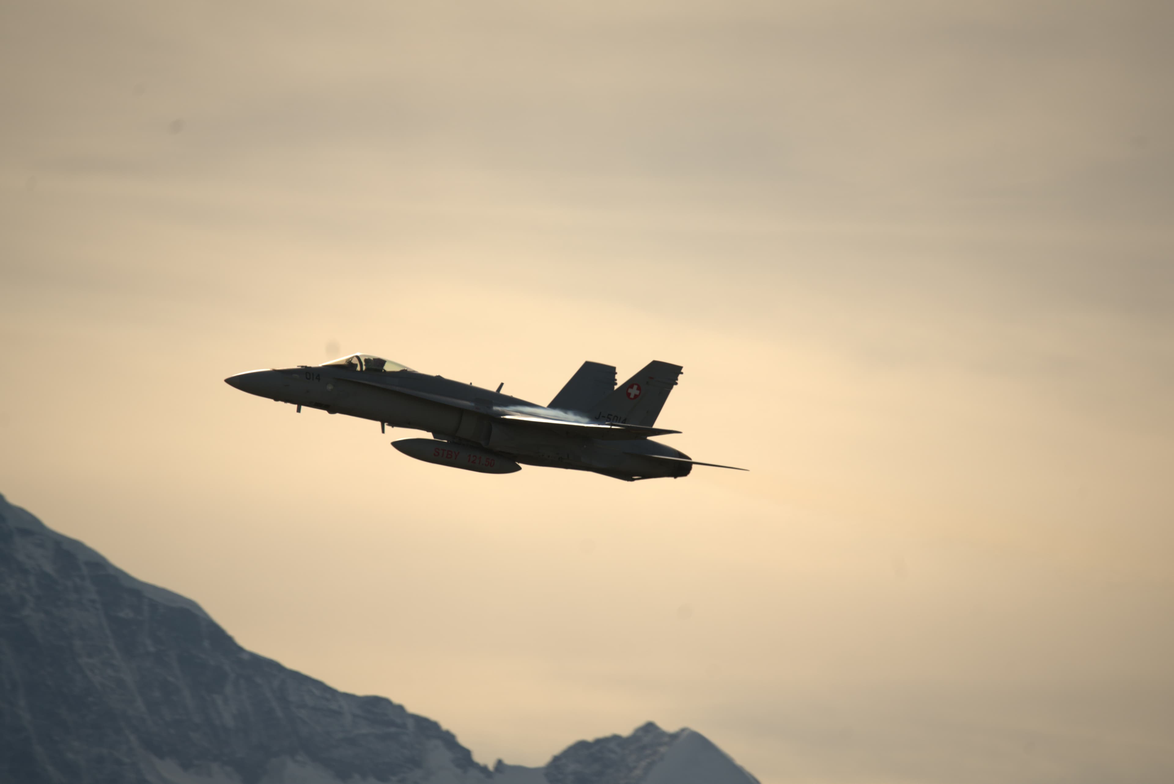 Straaljager op een vliegshow vastgelegd door Henk Knopert